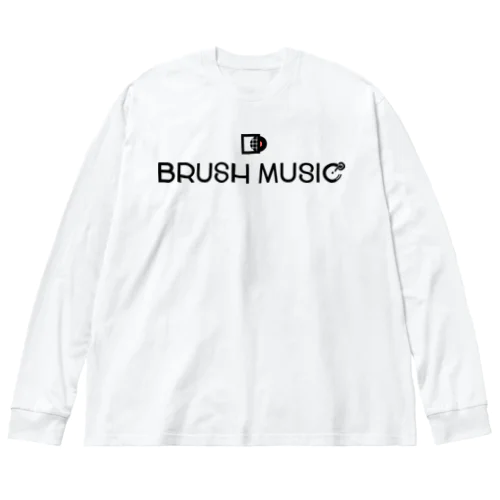 BRUSH MUSIC Inc. LOGO ビッグシルエットロングスリーブTシャツ