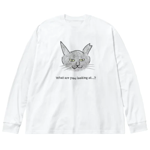 What are you looking at...? ビッグシルエットロングスリーブTシャツ