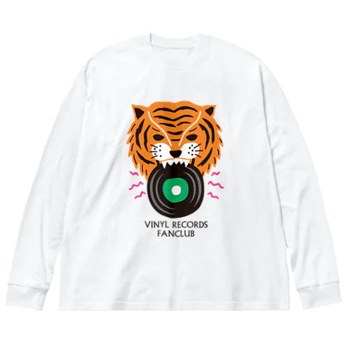 レコード好き ビッグシルエットロングスリーブTシャツ