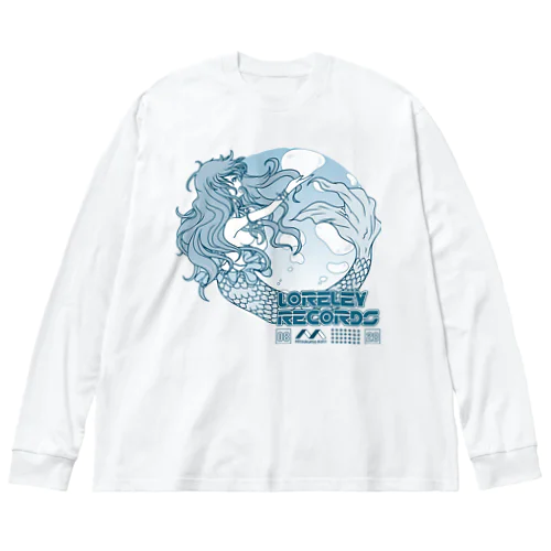 Loreley records ビッグシルエットロングスリーブTシャツ