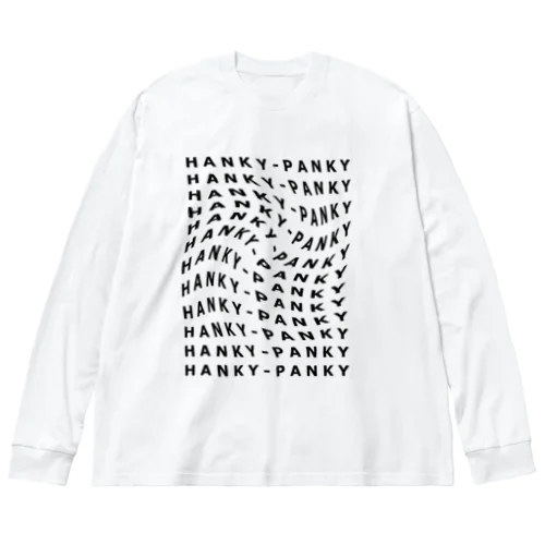 HANKY-PANKY ロゴ ビッグシルエットロングスリーブTシャツ