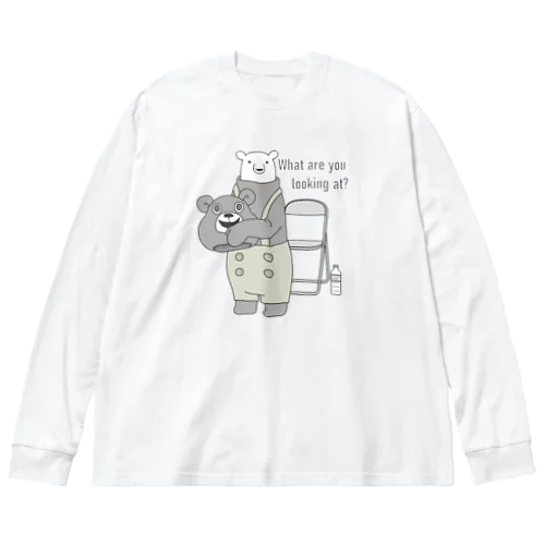 着ぐるみクマ ビッグシルエットロングスリーブTシャツ