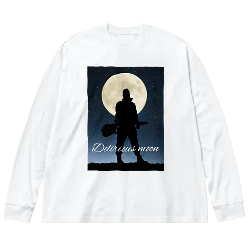 Delirious moon ビッグシルエットロングスリーブTシャツ