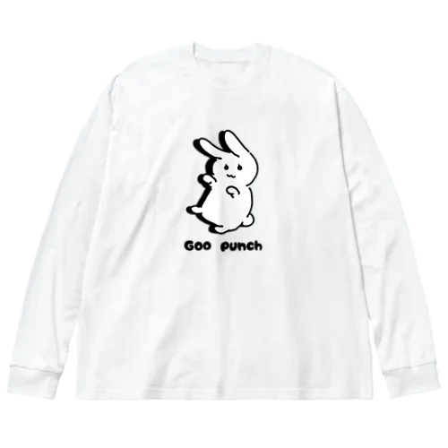 グーパンチうさぎ ビッグシルエットロングスリーブTシャツ