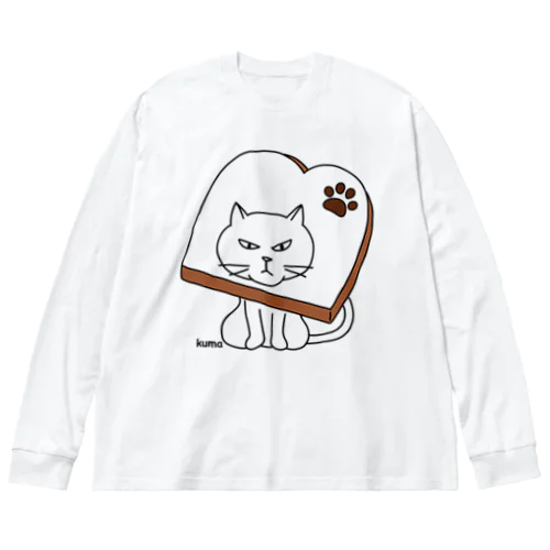 にゃんこパン ビッグシルエットロングスリーブTシャツ