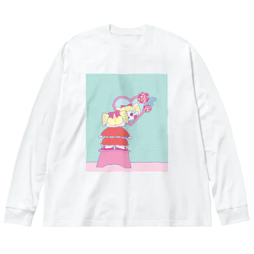 ぷーちゃん・お化粧編 ビッグシルエットロングスリーブTシャツ