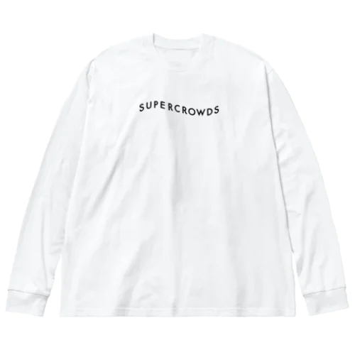 スパクラ ビッグサイズロングTシャツ(Black logo / 歪み) Big Long Sleeve T-Shirt