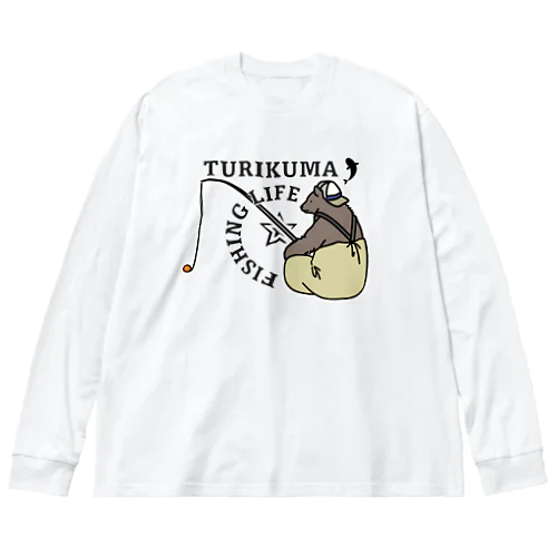 釣りクマ Big Long Sleeve T-Shirt