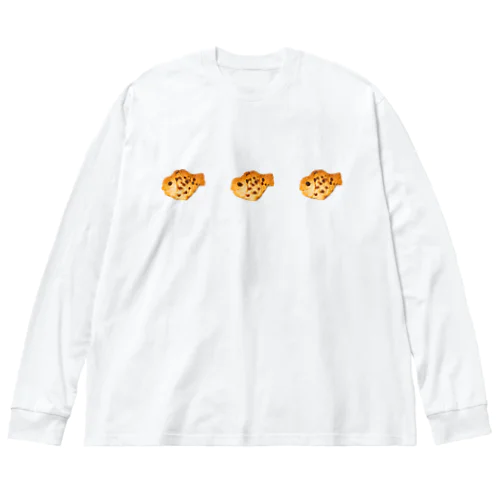 クッキーになったよの並んだよ ビッグシルエットロングスリーブTシャツ