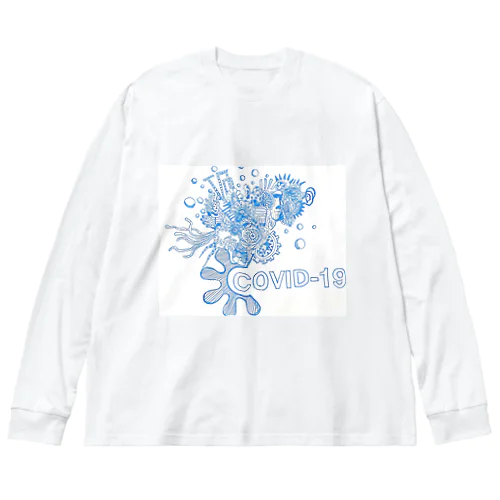 COVID  ビッグシルエットロングスリーブTシャツ