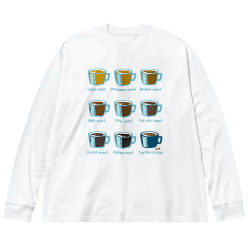 Roasted coffee ビッグシルエットロングスリーブTシャツ