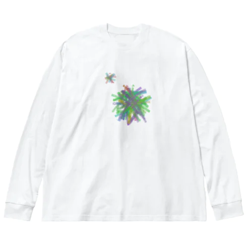 カラフルなもやもや Big Long Sleeve T-Shirt