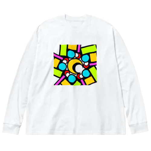 ステン堂…stained  glass ビッグシルエットロングスリーブTシャツ