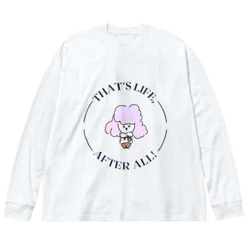 シールちゃん文字Design Big Long Sleeve T-Shirt