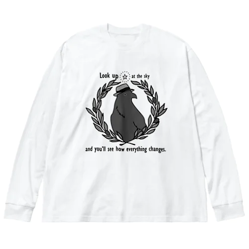 おしゃからす Big Long Sleeve T-Shirt