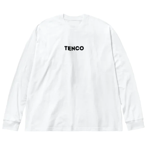 TENCOちゃん（黒ロゴ） 루즈핏 롱 슬리브 티셔츠