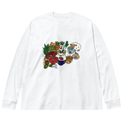 ごはんだよ、全員集合！ Big Long Sleeve T-Shirt