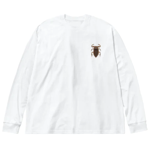 [☆両面] ゲンゴロウどっち【視力検査表パロディ】 Big Long Sleeve T-Shirt