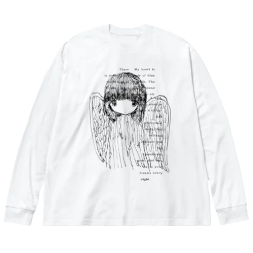 色のない砂漠 ビッグシルエットロングスリーブTシャツ