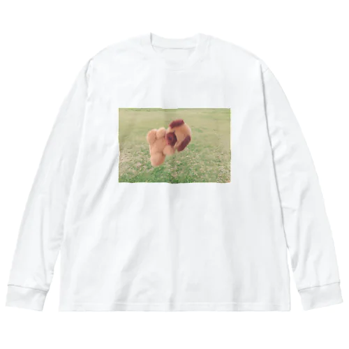 軽やかいぬ Big Long Sleeve T-Shirt