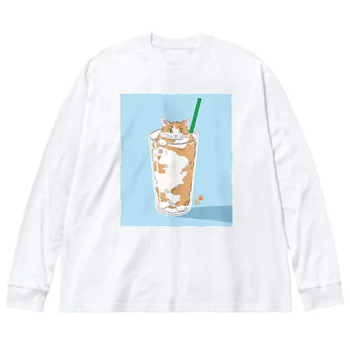 猫分補給 Big Long Sleeve T-Shirt