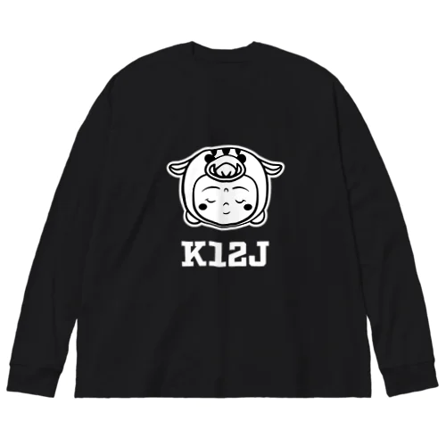 着ぐるみ 亥地蔵　ｰ顔T BKｰ Big Long Sleeve T-Shirt