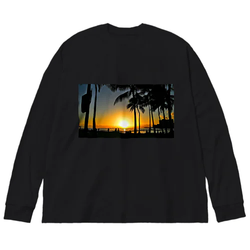 ワイキキ🌅サンセット ビッグシルエットロングスリーブTシャツ