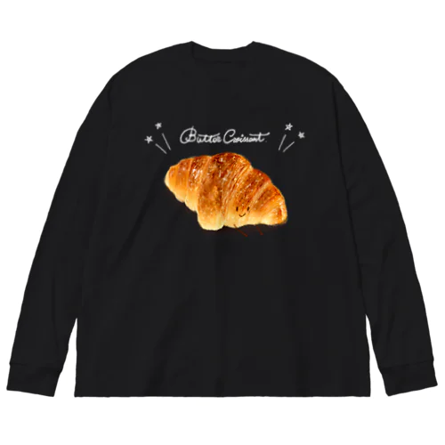 バタークロワッサン　白色チョークver Big Long Sleeve T-Shirt