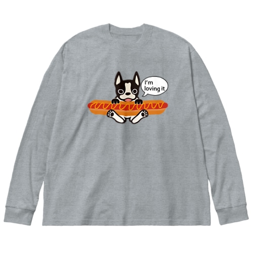 ホットドッグテリア Big Long Sleeve T-Shirt