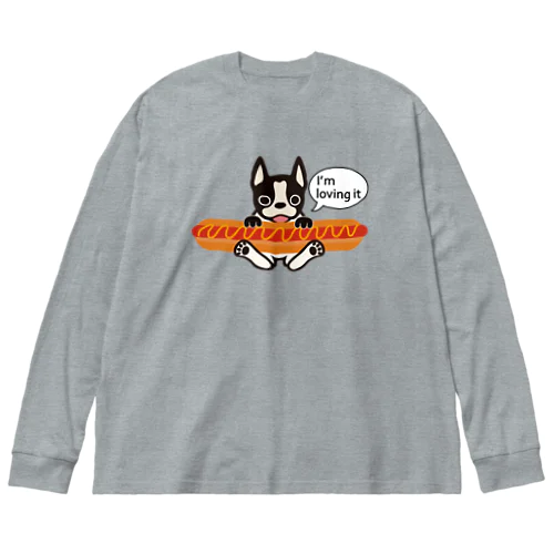 ホットドッグテリア Big Long Sleeve T-Shirt