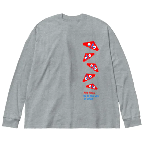 赤いカイト Big Long Sleeve T-Shirt