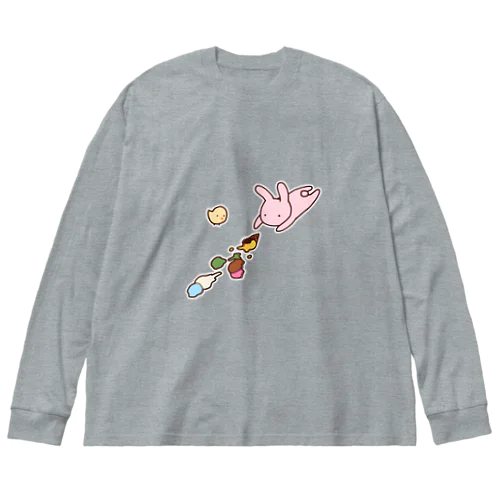 どんまいうさぎさん：アイス Big Long Sleeve T-Shirt