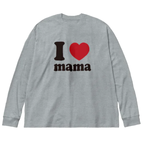 I love mama 루즈핏 롱 슬리브 티셔츠