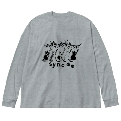 シンクロにゃんこ Big Long Sleeve T-Shirt