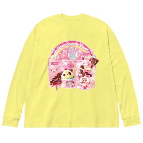 Fancy Sweets Street No.01 Big Long Sleeve T-Shirt