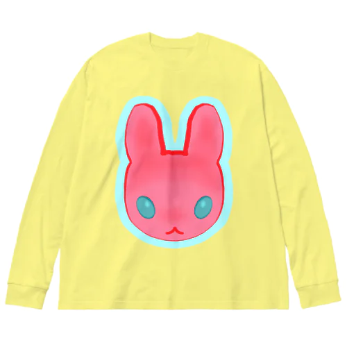 つよつよ！ピンクのうさぎさん！ Big Long Sleeve T-Shirt