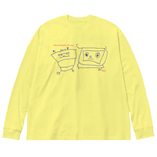 ニコロボフレンズ Big Long Sleeve T-Shirt