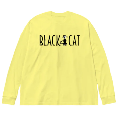 BLACK CAT Big Long Sleeve T-Shirt