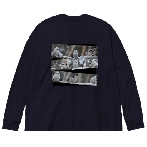 【心とカラダの栄養に】サロベツのシマエナガ Big Long Sleeve T-Shirt