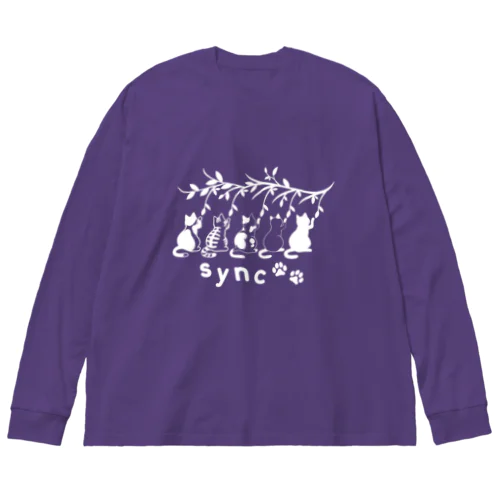 シンクロにゃんこ Big Long Sleeve T-Shirt