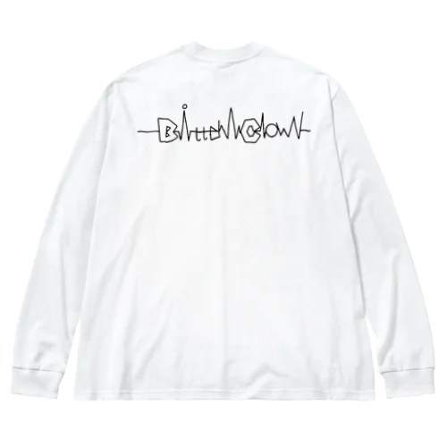 BitterClown文字ロゴ ビッグシルエットロングスリーブTシャツ