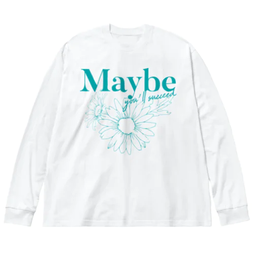 maybe_flw ビッグシルエットロングスリーブTシャツ