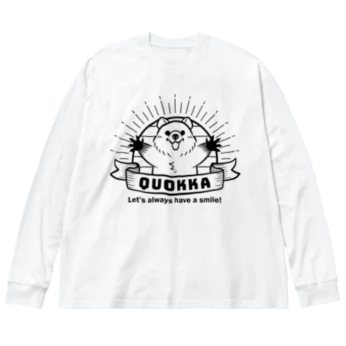 Smile Quokka ビッグシルエットロングスリーブTシャツ