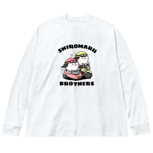 白丸兄弟バイクに乗る Big Long Sleeve T-Shirt