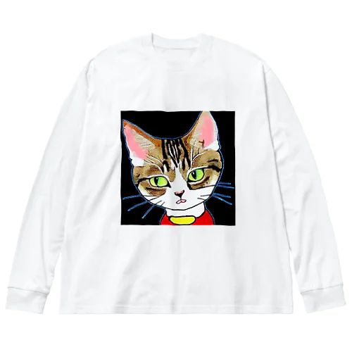 クール猫 ビッグシルエットロングスリーブTシャツ