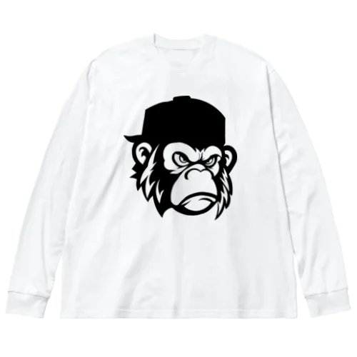 RCW_Gorilla_b ビッグシルエットロングスリーブTシャツ