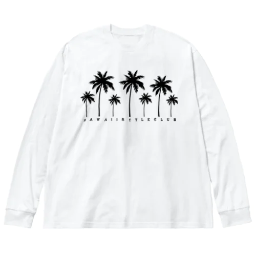 Palm tree ビッグシルエットロングスリーブTシャツ
