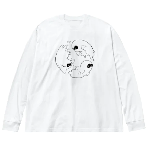 three ghosts Big Long Sleeve T-Shirt