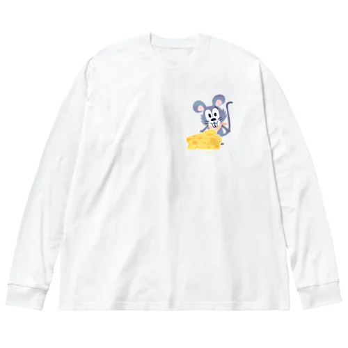 ワンポイント チーズはここに！　　 Big Long Sleeve T-Shirt