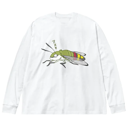 眠るオオスカシバ Big Long Sleeve T-Shirt